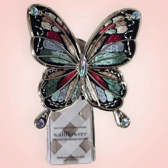 Bath & Body Works Other - *New* EMBROIDERED BUTTERFLY WALLFLOWER FRAGRANCE PLUG Bath & Body Works